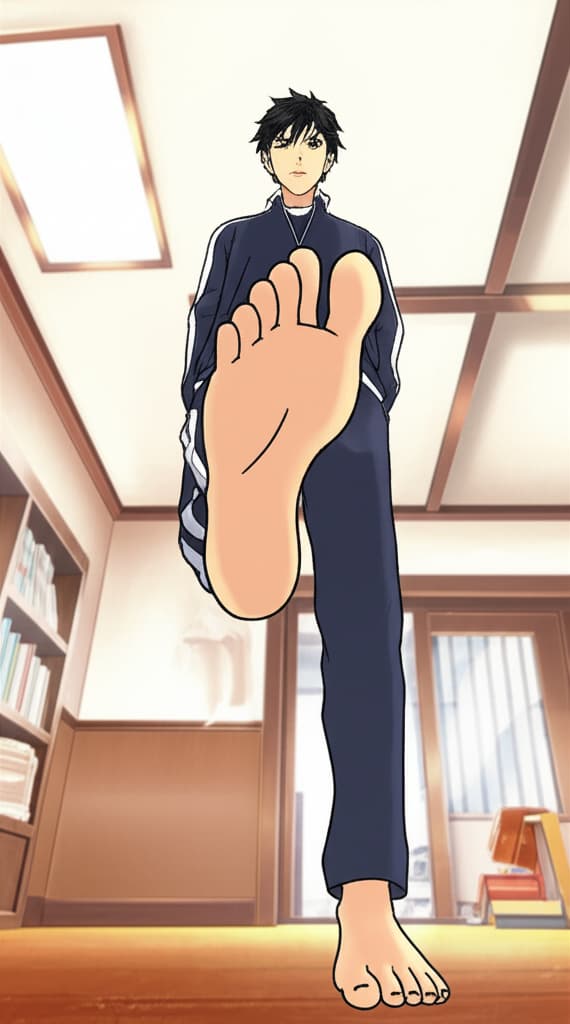 A Loser Man Licks Handsome Man's Feet