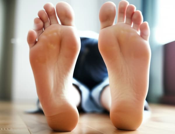 laying face down