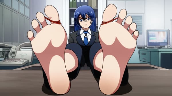 Toes tied and tickled