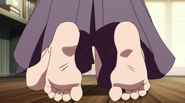 Jolyne Cujoh from jojos bizarre adventure stone ocean. She has green lipstick and nail polish.