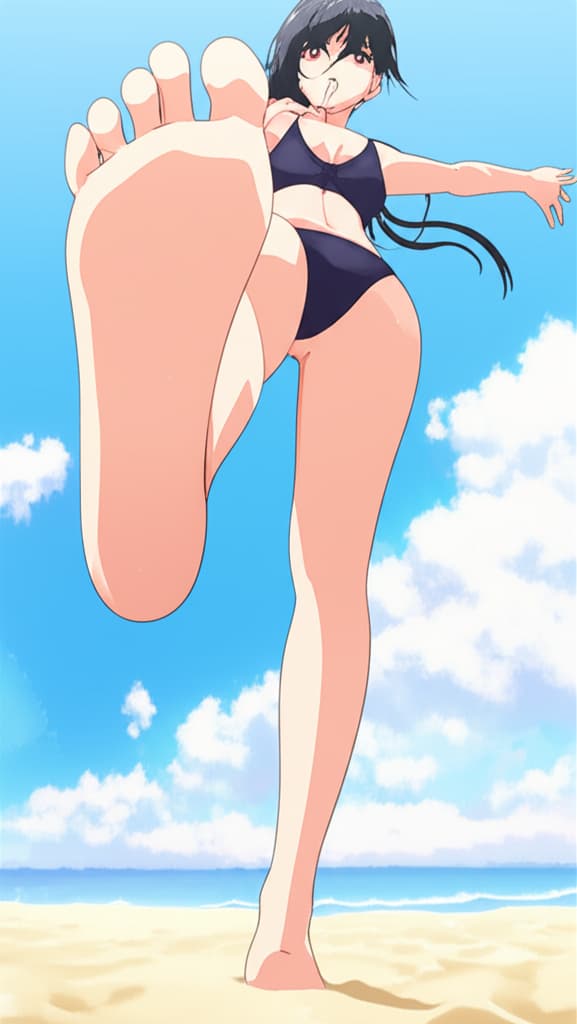 Wet,red eyes,feet licking,sexy