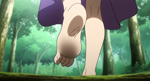 Wiz from Konosuba, trampling, dirty feet