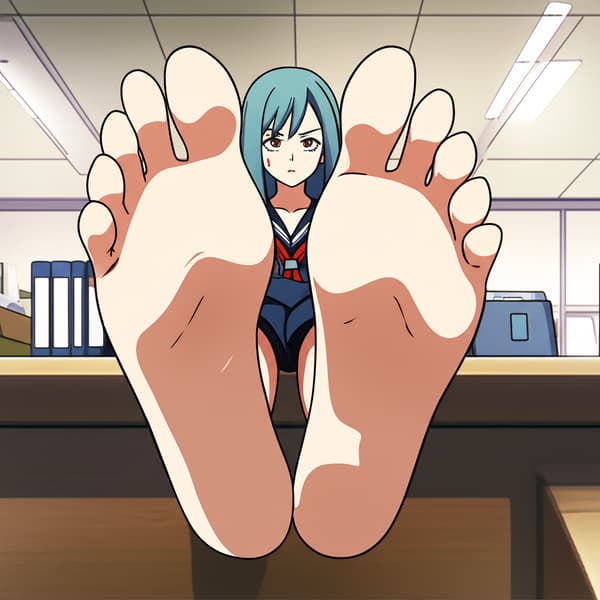 Mommy is on her office and she put her feet on hes desk and she a teacher she looks very mad and she pointes on her feet she got bteal hair and whites skined and she is chinese and beautuiful
ChatGPT
