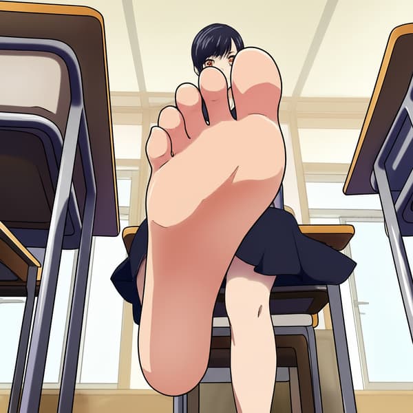 Sitting on a chair 