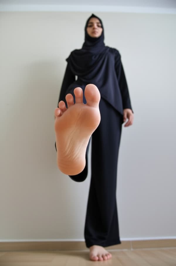 Arabic Hijab Women, high arches