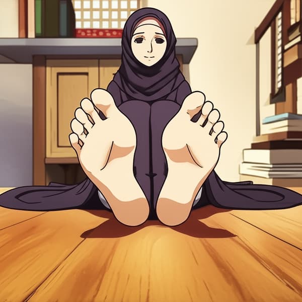 Arabic Hijab Women, high arches