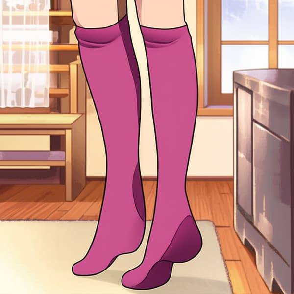 La Princesse Lala deviluke(de l'animé To Love Ru) écrase avec ses pieds le visage de sa servante(esclave) qui elle lui lèche les pieds sales, la princesse Lala deviluke est debout tandis que sa servante est allongée comme un tapis en train de lui lécher les pieds sales