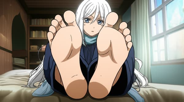 Enderman from Minecraft feet tickle